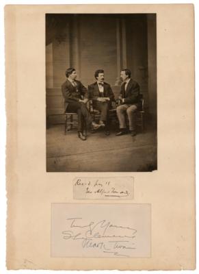 Lot #577 Samuel L. Clemens Signatures as "S. L. Clemens" and "Mark Twain" - Image 1