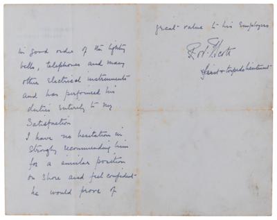 Lot #267 Robert Falcon Scott Autograph Letter Signed - Image 2