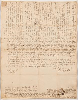 Lot #229 Oliver Cromwell Autograph Letter Signed on the Marriage of His Son, Richard Cromwell - Image 1