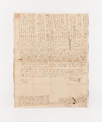 Lot #229 Oliver Cromwell Autograph Letter Signed on the Marriage of His Son, Richard Cromwell - Image 2