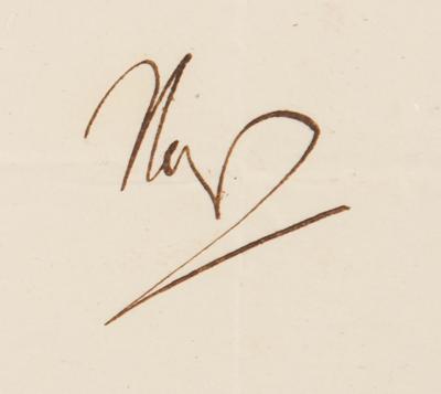 Lot #480 Napoleon Letter Signed from the Congress of Erfurt - Image 2