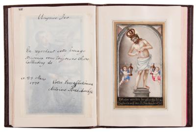 Lot #235 Marie Antoinette and Sisters Signed Hand-Painted Devotional Miniature Book - Image 10