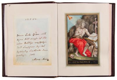 Lot #235 Marie Antoinette and Sisters Signed Hand-Painted Devotional Miniature Book - Image 4