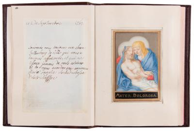 Lot #235 Marie Antoinette and Sisters Signed Hand-Painted Devotional Miniature Book - Image 5