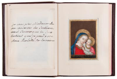 Lot #235 Marie Antoinette and Sisters Signed Hand-Painted Devotional Miniature Book - Image 6