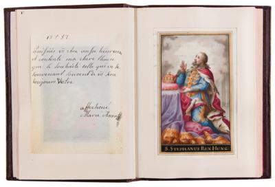 Lot #235 Marie Antoinette and Sisters Signed Hand-Painted Devotional Miniature Book - Image 7