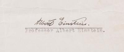 Lot #256 Albert Einstein Typed Letter Signed Recommending a German Emigrant, One Day Before Nazi Surrender in WWII - Image 2