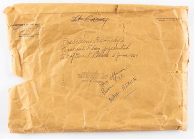 Lot #48 President John F. Kennedy Signed Photograph and Presidential Seal Flag Presented to the Commander of the Marine Corps Recruit Depot - Image 5