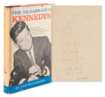 Lot #53 John F. Kennedy and Family Multi-Signed (11) Book with JFK, RFK and Ted - The Remarkable Kennedys - Image 1
