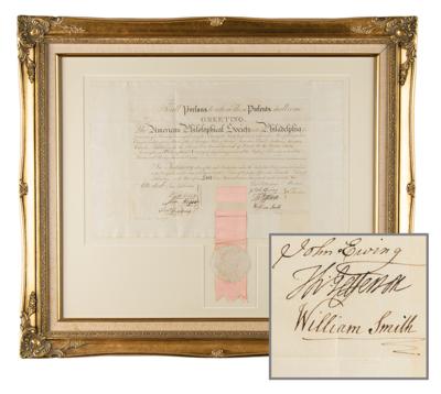 Lot #63 Thomas Jefferson Signed American Philosophical Society Certificate - Image 1