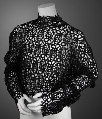 Lot #5287 Prince's Custom-Made Black Lace Midriff Top - Image 1
