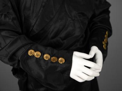 Lot #5293 Prince's Stage-Worn Black Silk PJ Robe from the Act II Tour - Image 5