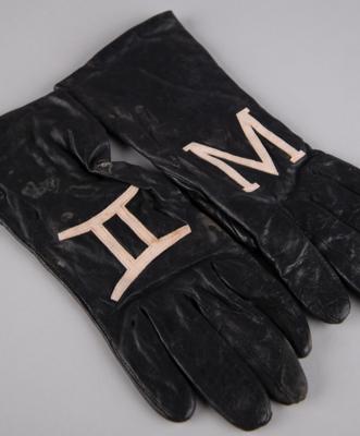 Lot #5289 Prince's Personally-Worn Wedding Gloves with Zodiac Symbols - Image 1