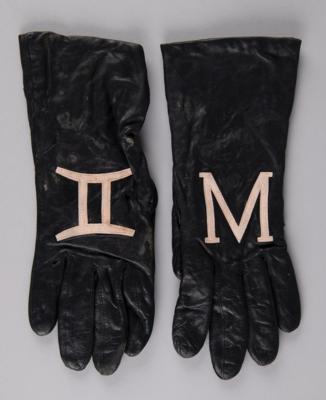 Lot #5289 Prince's Personally-Worn Wedding Gloves with Zodiac Symbols - Image 2