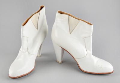 Lot #5294 Prince's Stage-Worn High-Heeled White Boots by T.O. Dey - Image 1
