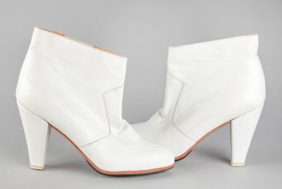 Lot #5294 Prince's Stage-Worn High-Heeled White Boots by T.O. Dey - Image 2