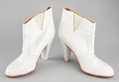 Lot #5294 Prince's Stage-Worn High-Heeled White Boots by T.O. Dey - Image 3