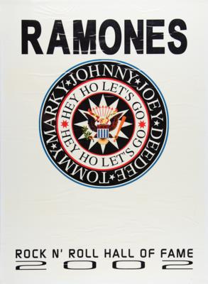 Lot #5206 Ramones 2002 Rock & Roll Hall of Fame