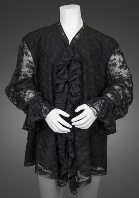 Lot #5256 Prince's Stage-Worn Black Lace Shirt from the New Power Soul Tour - Image 1