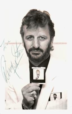 Lot #5061 Ringo Starr Signed Photograph