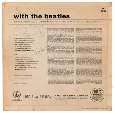 Lot #5013 Beatles Signed Album (Lennon, McCartney, Harrison) - With the Beatles - Image 2