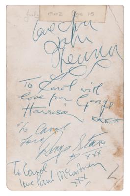 Lot #5008 Beatles Early Signatures (c. 1962)