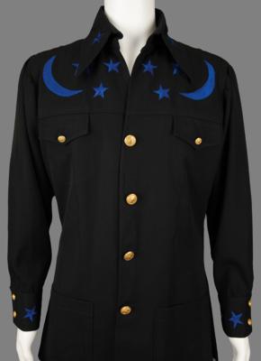 Lot #5134 Johnny Cash's Custom-Made Blue Star Outfit by Nudie's Rodeo Tailors - Image 5
