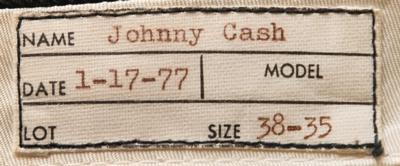 Lot #5134 Johnny Cash's Custom-Made Blue Star Outfit by Nudie's Rodeo Tailors - Image 6