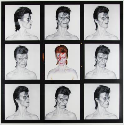 Lot #5160 David Bowie 'Aladdin Sane' Massive 4-Foot-Tall Oversized 'Contact Sheet' Print by Duffy - Image 1