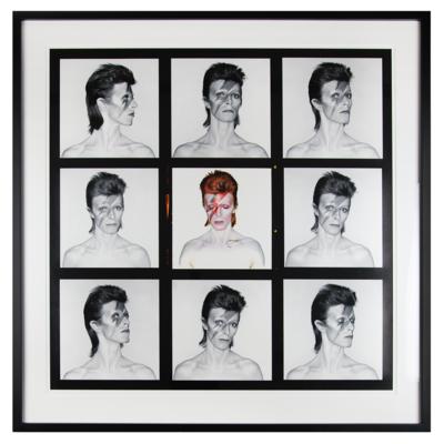 Lot #5160 David Bowie 'Aladdin Sane' Massive 4-Foot-Tall Oversized 'Contact Sheet' Print by Duffy - Image 2