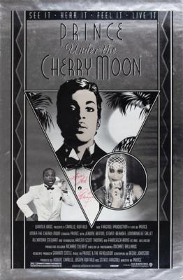 Lot #5257 Prince Signed Poster for 'Under the Cherry Moon' - Image 1