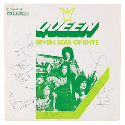 Lot #5112 Queen Signed 45 RPM Single Record for 'Seven Seas of Rhye' - The First Queen Song to Hit the Charts - Image 1