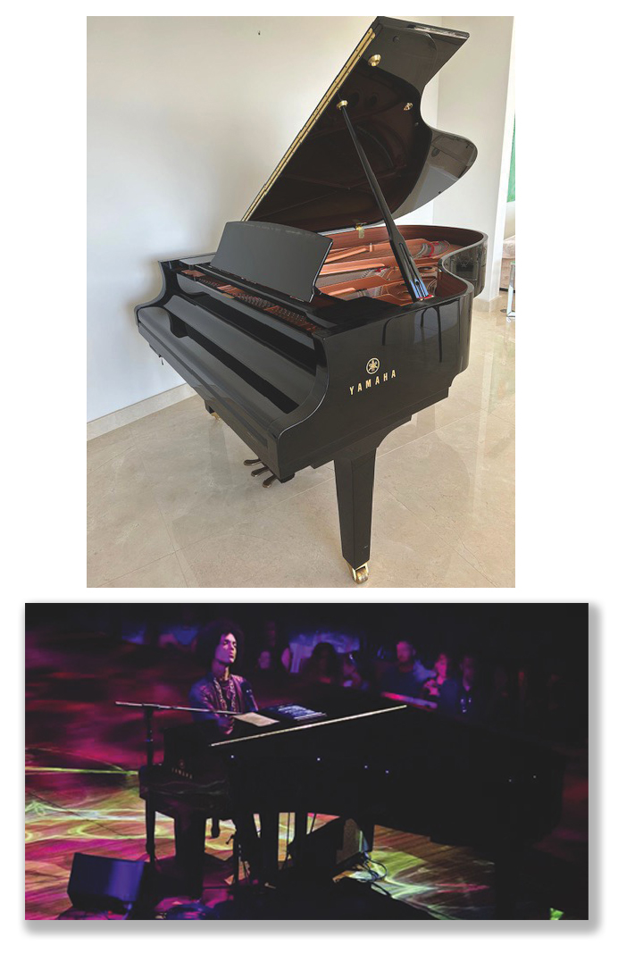 Lot #5248 Prince's Stage-Used Yamaha C5 Grand Piano from the 'Piano & a Microphone Tour' - Image 1
