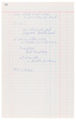 Lot #5102 Jim Morrison Handwritten Poem from '127 Fascination' Box - Image 1
