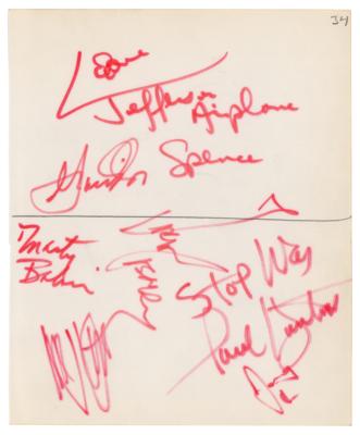 Lot #5154 Jefferson Airplane Signatures