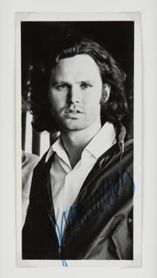 Lot #5101 Jim Morrison Rare Signed Photograph
