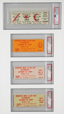 Lot #5158 Woodstock (4) Tickets - All PSA GEM MINT 10 - Image 2