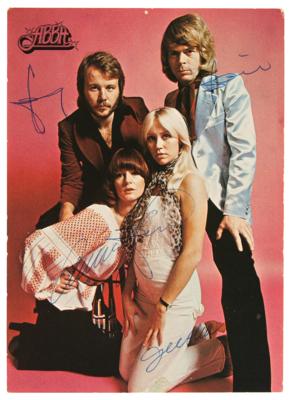 Lot #5167 ABBA Signed Promo Card - Image 1