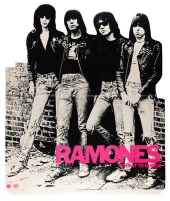 Lot #5221 Ramones Promotional 'Rocket to Russia' Standee - Image 1