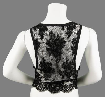 Lot #5254 Prince's Personally-Owned and -Worn Black Lace Crop Top - Image 3