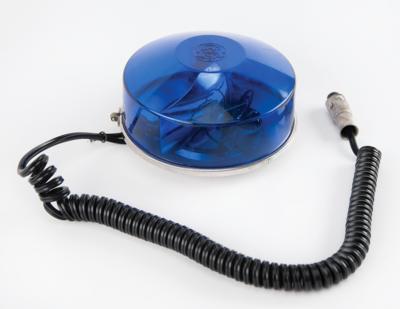Lot #5129 Elvis Presley: Blue Police Dome Strobe Light Gifted to Dr. George C. Nichopoulos - Image 1
