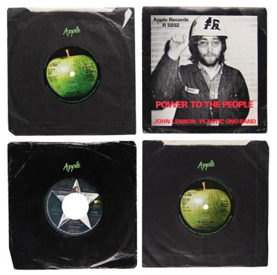 Lot #5027 Beatles: Ringo Starr-Owned Beatles Solo 45 RPM Singles (4) - Image 1