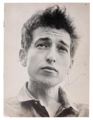 Lot #5063 Bob Dylan Extremely Rare Signed 1964 London Concert Program - His 1st UK Appearance - Image 1