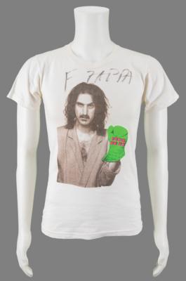 Lot #5198 Frank Zappa Signed T-Shirt