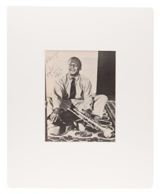 Lot #5120 Miles Davis Signed Photograph - From the Collection of Rolling Stones Drummer Charlie Watts - Image 3