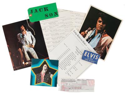 Lot #5130 Elvis Presley: Sound Engineer's Final Tour (and the 'Tour That Never Was') Itineraries and Backstage Pass - Image 1