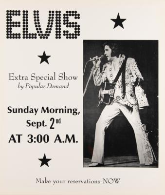 Lot #5131 Elvis Presley 1972 'Extra Special Show' Las Vegas Hilton Poster - From the Collection of Ed Bonja - Image 1