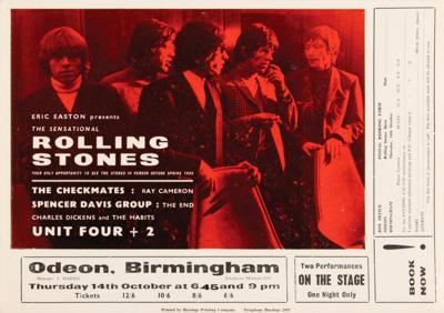 Lot #5092 Rolling Stones 1965 Odeon Handbill