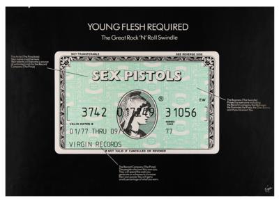 Lot #5230 Sex Pistols Virgin Records 'American Express' Promotional Poster for The Great Rock 'n' Roll Swindle - Image 1