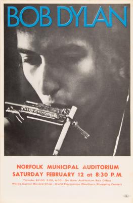 Lot #5065 Bob Dylan 1966 Norfolk Municipal Auditorium Handbill - Image 1